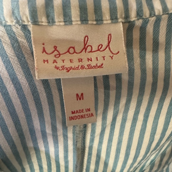 ✨5/$15 Isabel Maternity by Ingrid & Isabel Short Sleeve V-Neck Maternity Shirt M - Picture 5 of 6
